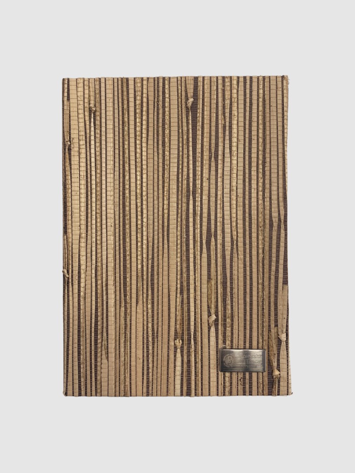 Block Notes in paglia naturale A5 - A5 Notepads with hard cover in natural straw